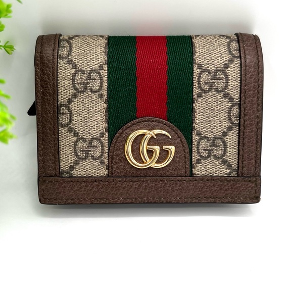 Gucci Handbags - Gucci Women's Ophidia GG Leather Trimmed Card Case Wallet❤️